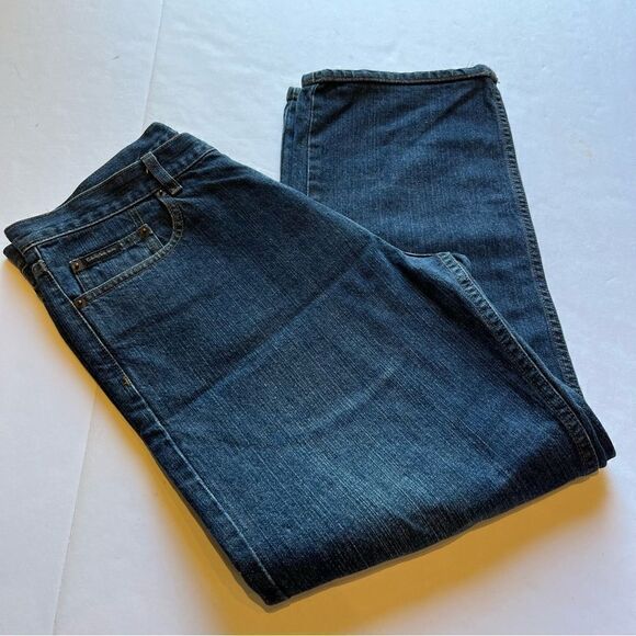 Calvin Klein Cotton Jeans Blue 5 Pocket Size 32/28 High Rise - Picture 1 of 8